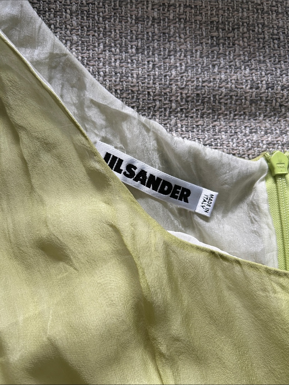 Jil Sander Pastel Green Mini Dress - Picture 2 of 5